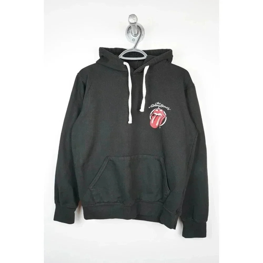 The Rolling Stones Black Hoodie Men's Small #647